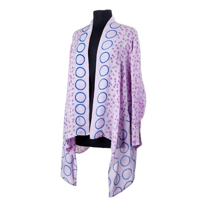 Veste Kimono - Pervenche pour la vente par Harshita's Designs