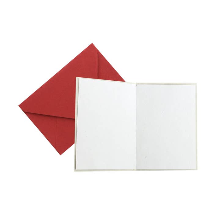 Emartbuy - Wholesale Envelopes - Envelopes with Notecard in Gift Box Pack of 6 - Red Gold6