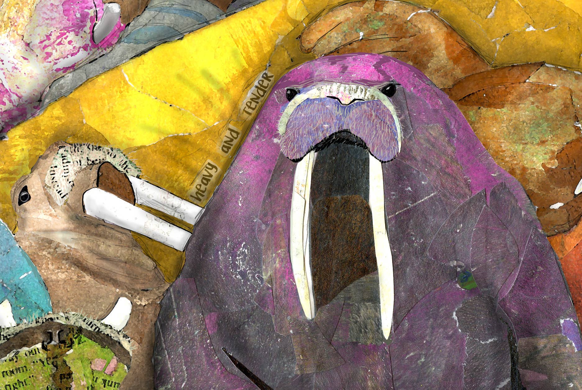 Found & Rewound - Wholesale Art Print - Walrus -  print2