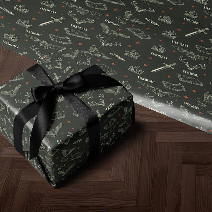 MagicMerchEmporium - Wholesale Flat Wrap - Fireheart Wrapping Paper3