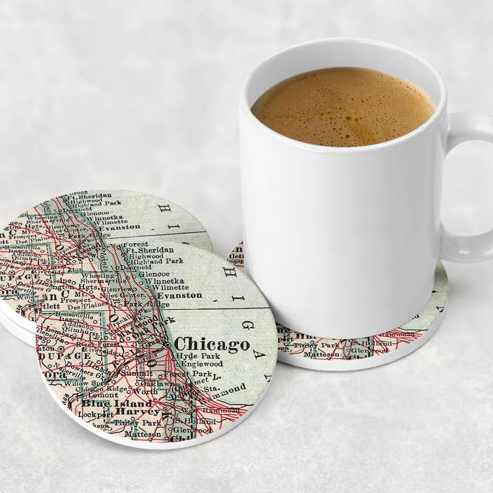 Daisy Mae Designs - Wholesale Coasters - Balboa Park San Diego California Map Ceramic Coaster4