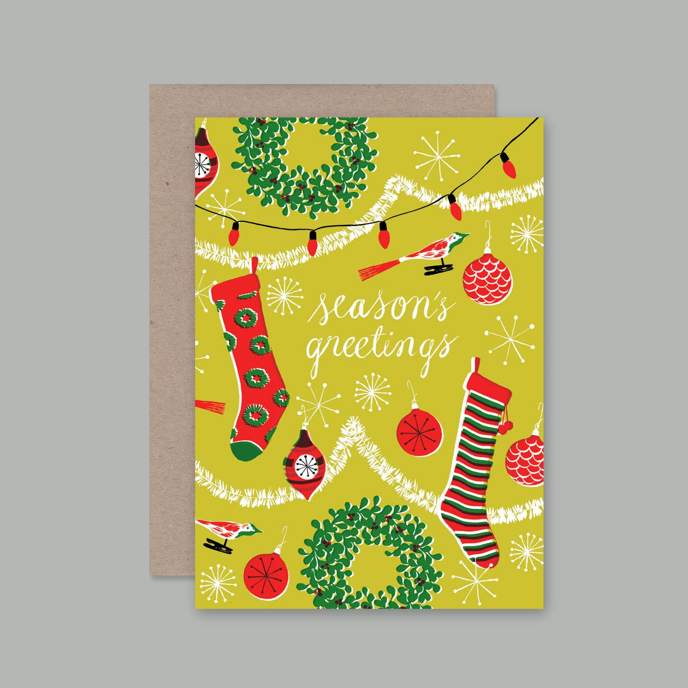 AHD Paper Co - Wholesale Season’s Greetings card - SEASON'S GREETINGS card