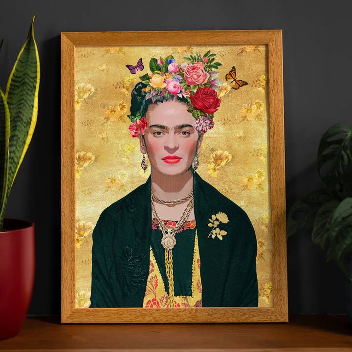 Frida Kahlo gouden print voor wholesale door Ink & Drop