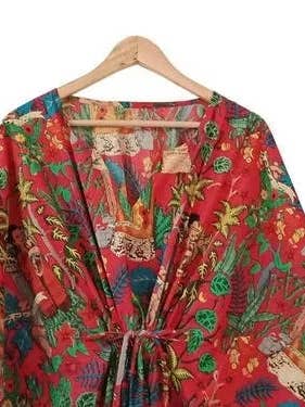 GYPSY STUDIO - Wholesale Kaftan – Women's - Frida Kahlo Long Cotton Kaftan Organic Kaftan Beach Wear1