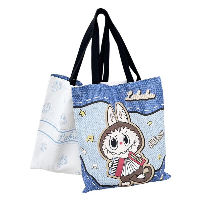 Auraquise - Wholesale Tote Bag - Kids - Girls Double-sided Printed Canvas Tote Bag Shoulder Portable2