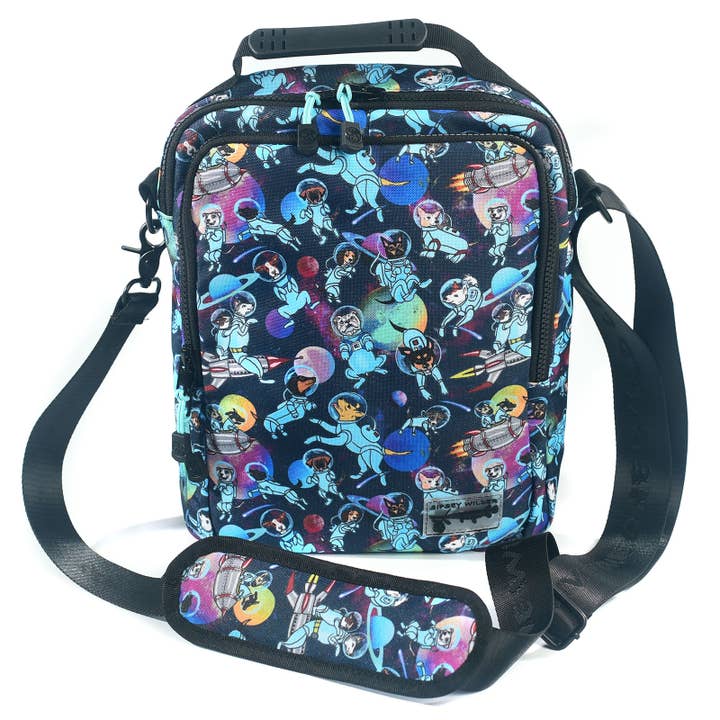 Space Dogs Tablet Crossbody for wholesale by Sipsey Wilder