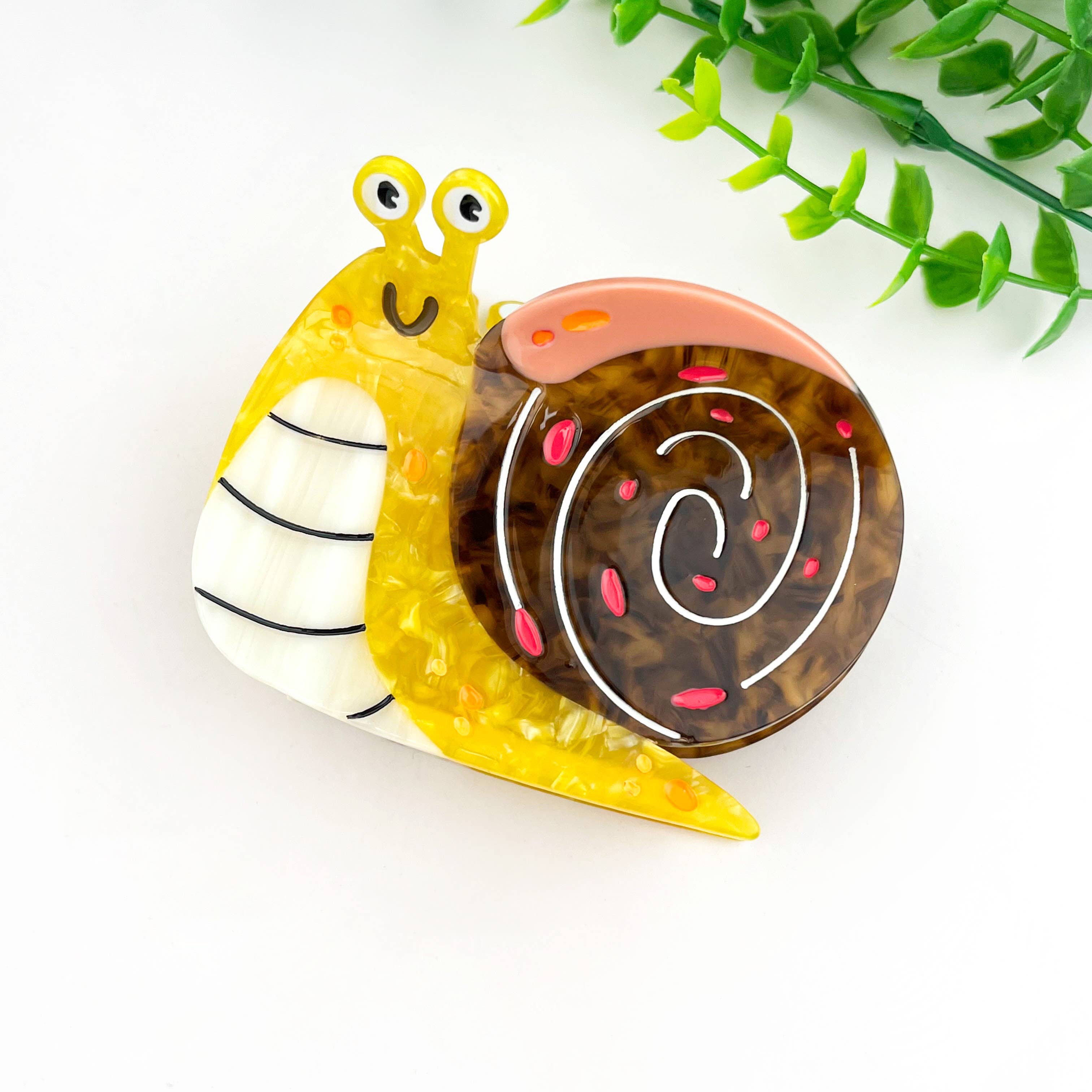 mildstyles - Wholesale Hair Clip - Women's - Happy Mystery Snail Acetate Animal Hair Claw Clip1