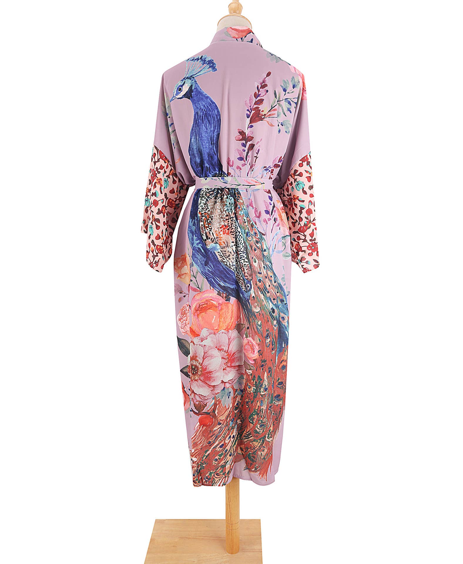 Rosa Clothing - Vente Kimono – femme - Peignoir de plage rétro oriental kimono en forme de paon4