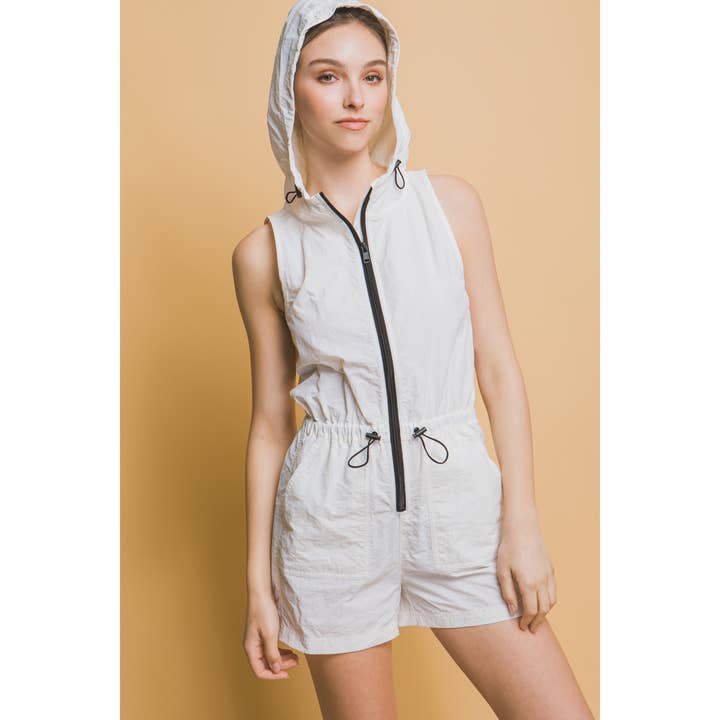 Windjack romper met elastische tailleband voor wholesale door Apolline