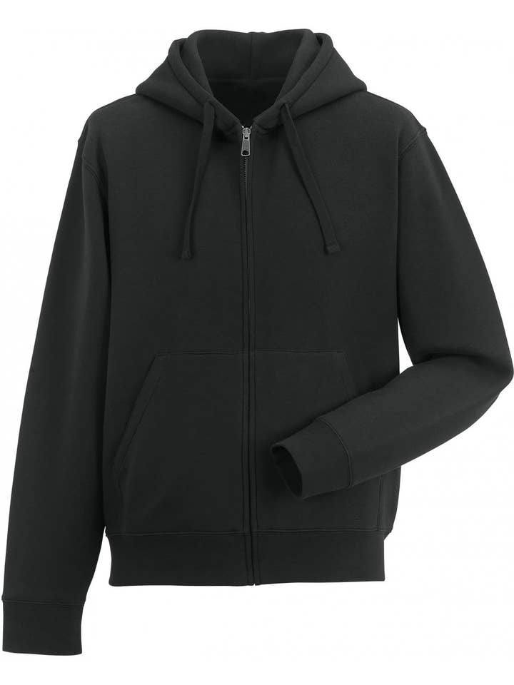 ZWARTE HOODIE MET RITS voor wholesale door Twincurl