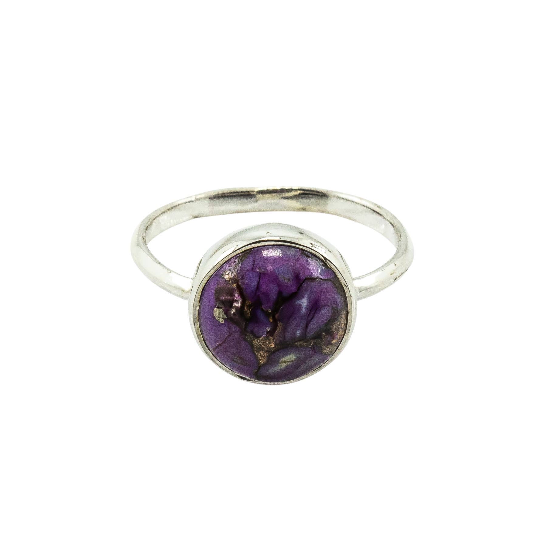 Quasar Gems USA - Wholesale Cocktail/Statement Ring - Mojave Purple Turquoise Ring Sterling Silver 9251