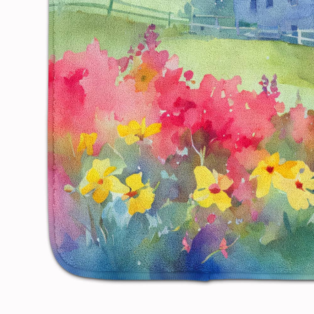 Caroline's Treasures - Wholesale Bath Mat - Massachusetts Mayflowers in Watercolor Memory Foam Kitchen Mat2