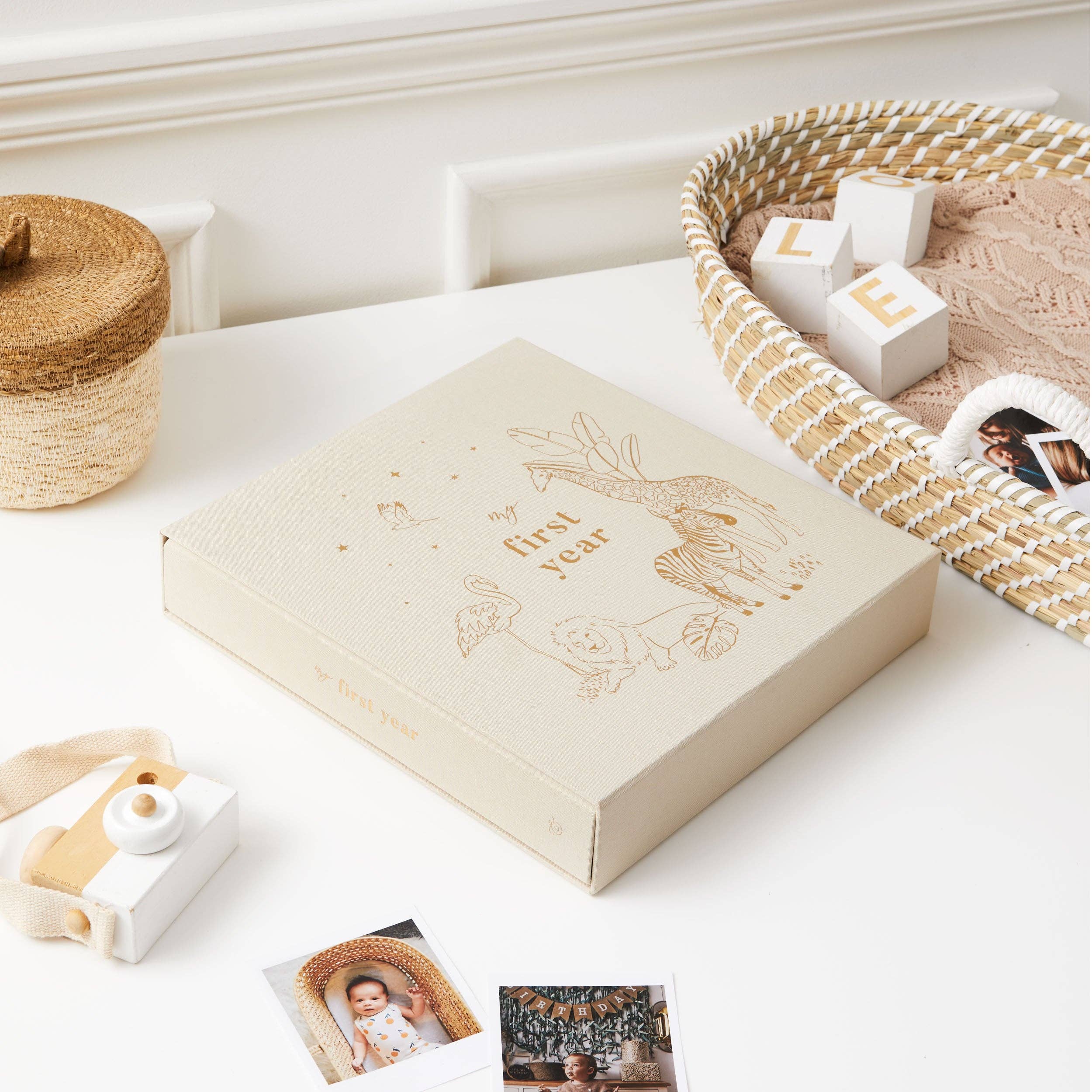 Blush And Gold - Wholesale Fotoalbum - Kinderen en baby - Mijn eerste jaar (geboorte tot 1 jaar) safari - fotoalbum9