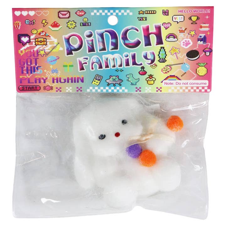 As Shown Fuzzy Maltese Dog Mochi Squishy Bag - 16 Pcs for wholesale on Faire3