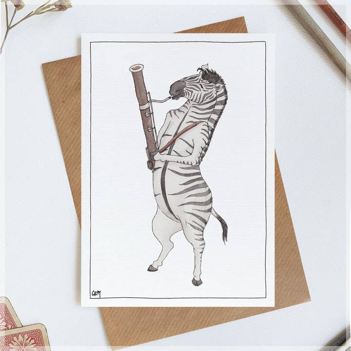 The Zebra and Her French Bassoon for wholesale by Erlenmeyer