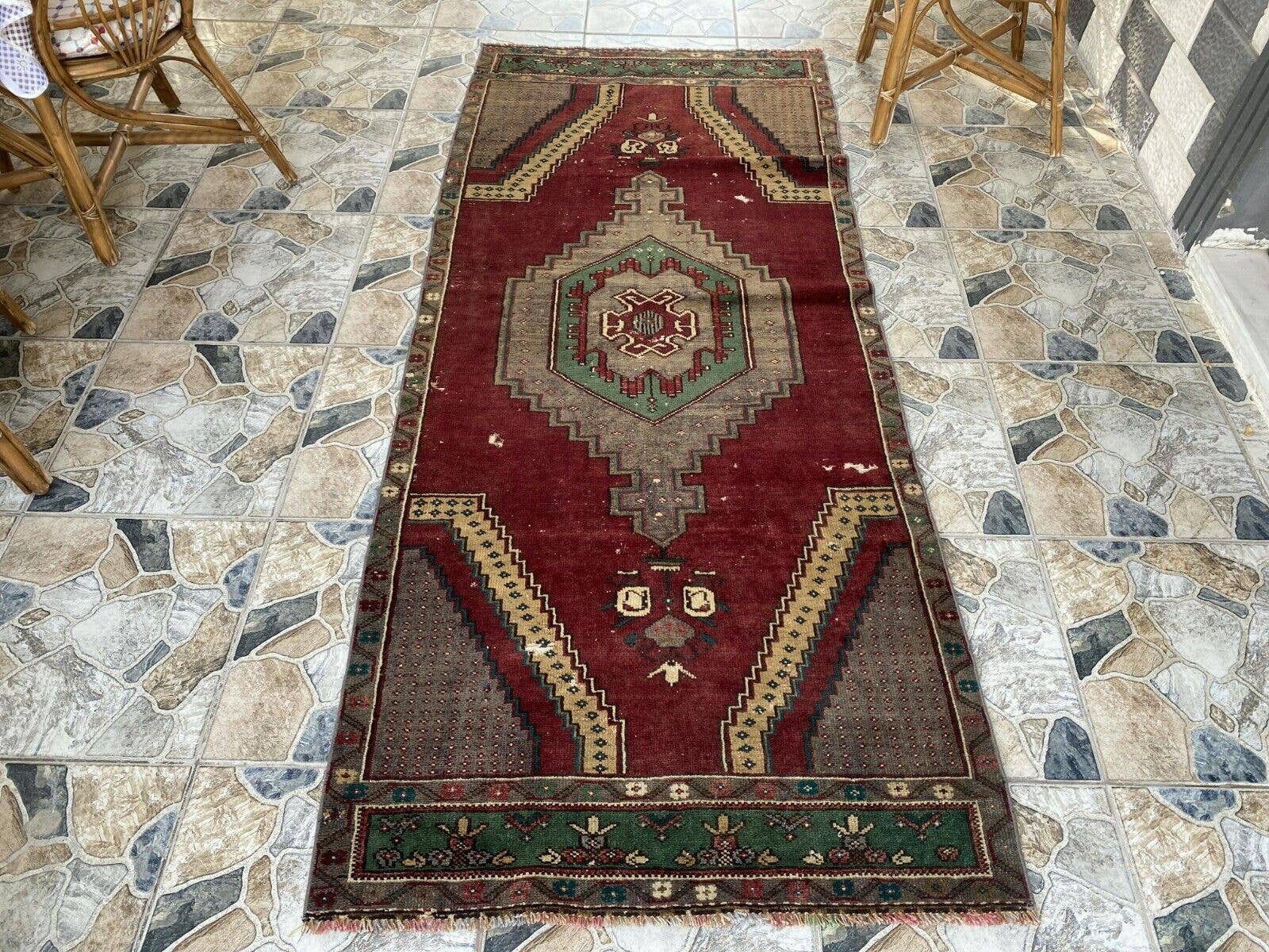 Oushak Rugs - Wholesale Area Rug - Vintage Turkish Handmade Wool Geometric Rug0