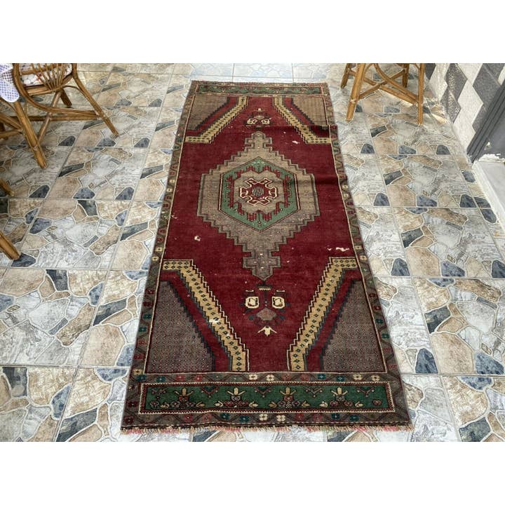 Oushak Rugs - Wholesale Area Rug - Vintage Turkish Handmade Wool Geometric Rug