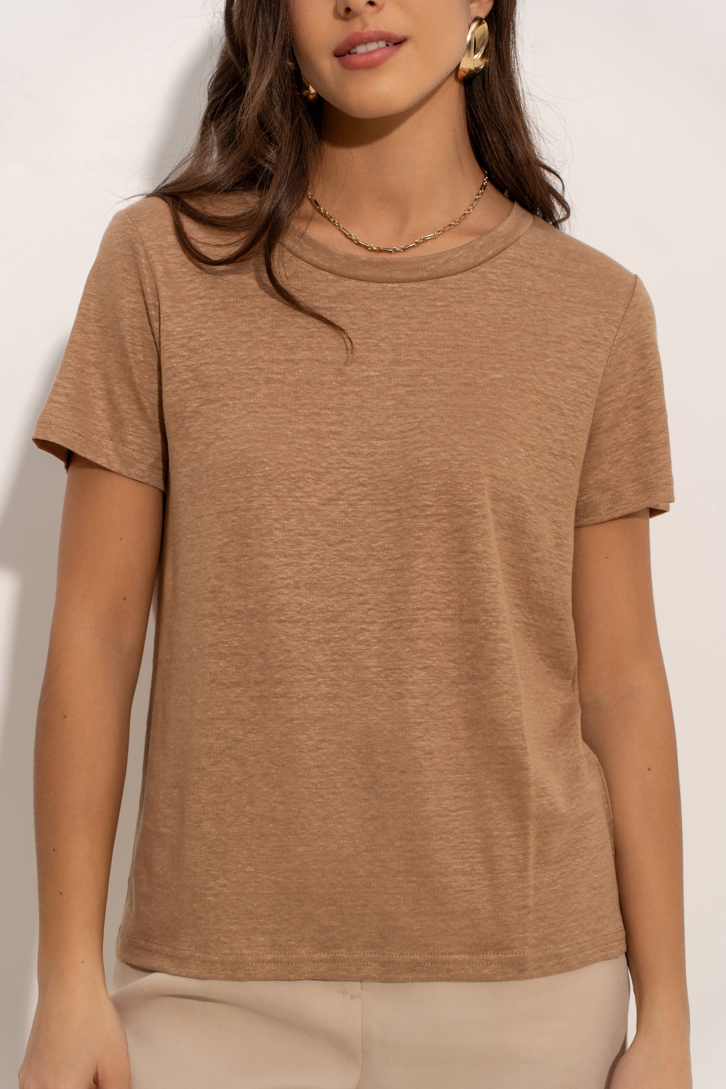 jw.atelier - Vente T-shirt – femme - T-shirt col rond en lin 15