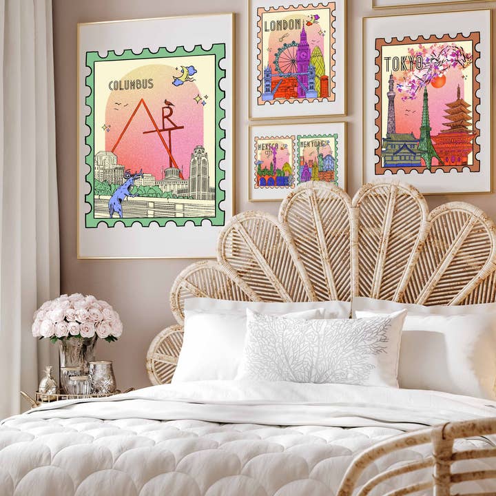 Columbus Art Print for wholesale by Atelier Nazli Brush