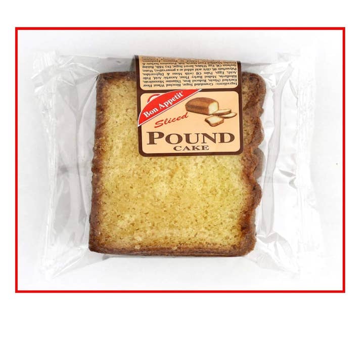 Shop The King - Wholesale Snack Bar - Bon Appetit Pound Cake, 4 oz - Classic and Buttery (Pack of 8)