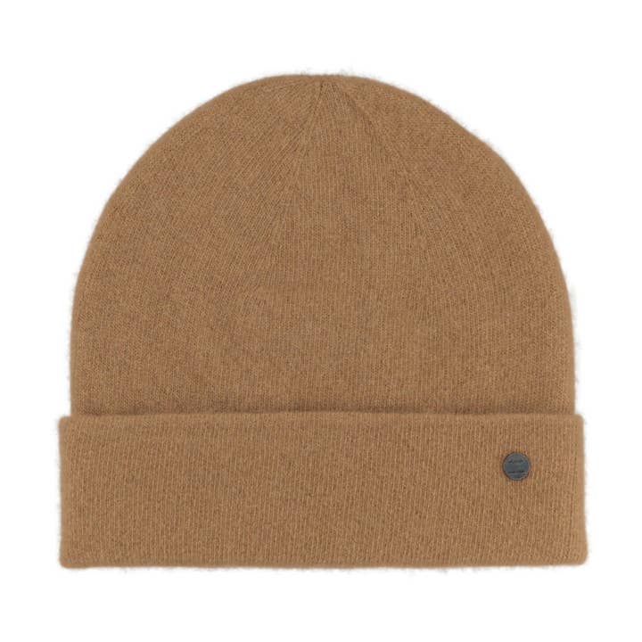 1205-01-12 CASHMERE MERINO BEANIE KAMEL for engroshandel hos BICKLEY + MITCHELL AMSTERDAM