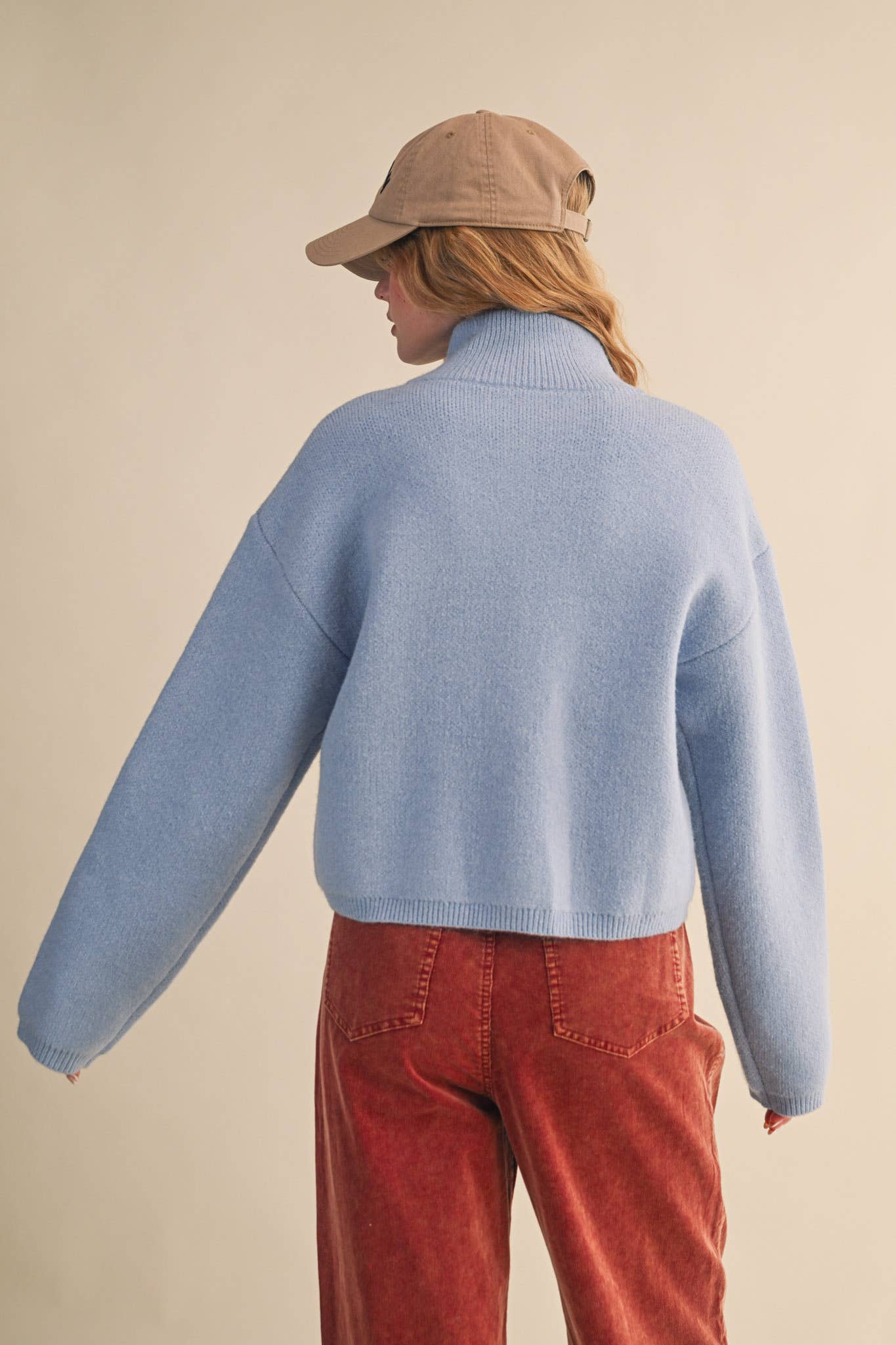 &MERCI - Wholesale Cardigan - Women's - FLORAL ZIP UP SWEATER CARDIGAN MSW1118846