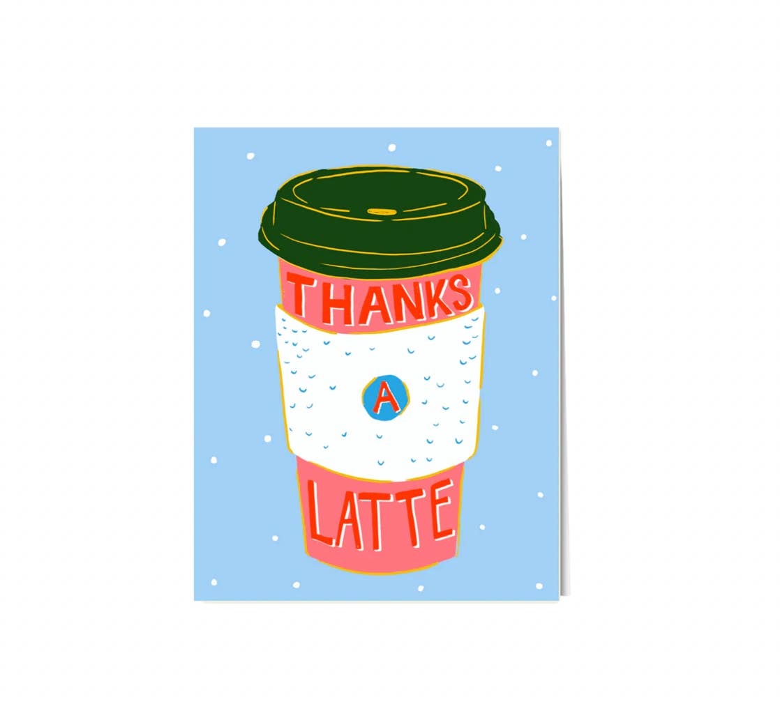Paper Protégé - Wholesale Thank You Card - Thanks a latte