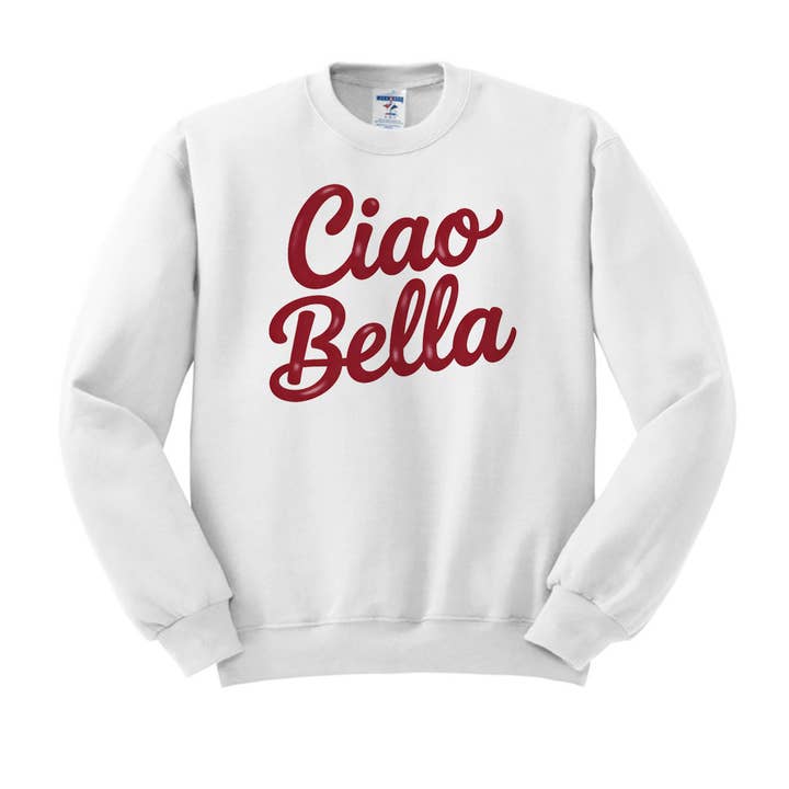DaisyChainDesignCo - Wholesale Graphic Sweatshirt - Women's - Ciao Bella Crewneck Sweatshirt 5