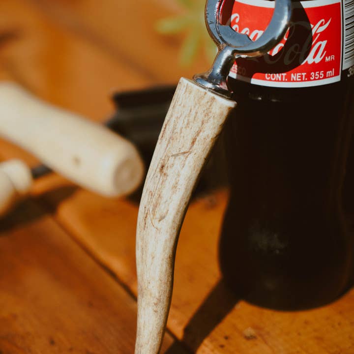 Montana Antler Mercantile - Wholesale Bottle/Wine Opener - Antler Bottle Opener – Rustic Barware – Made in Montana1