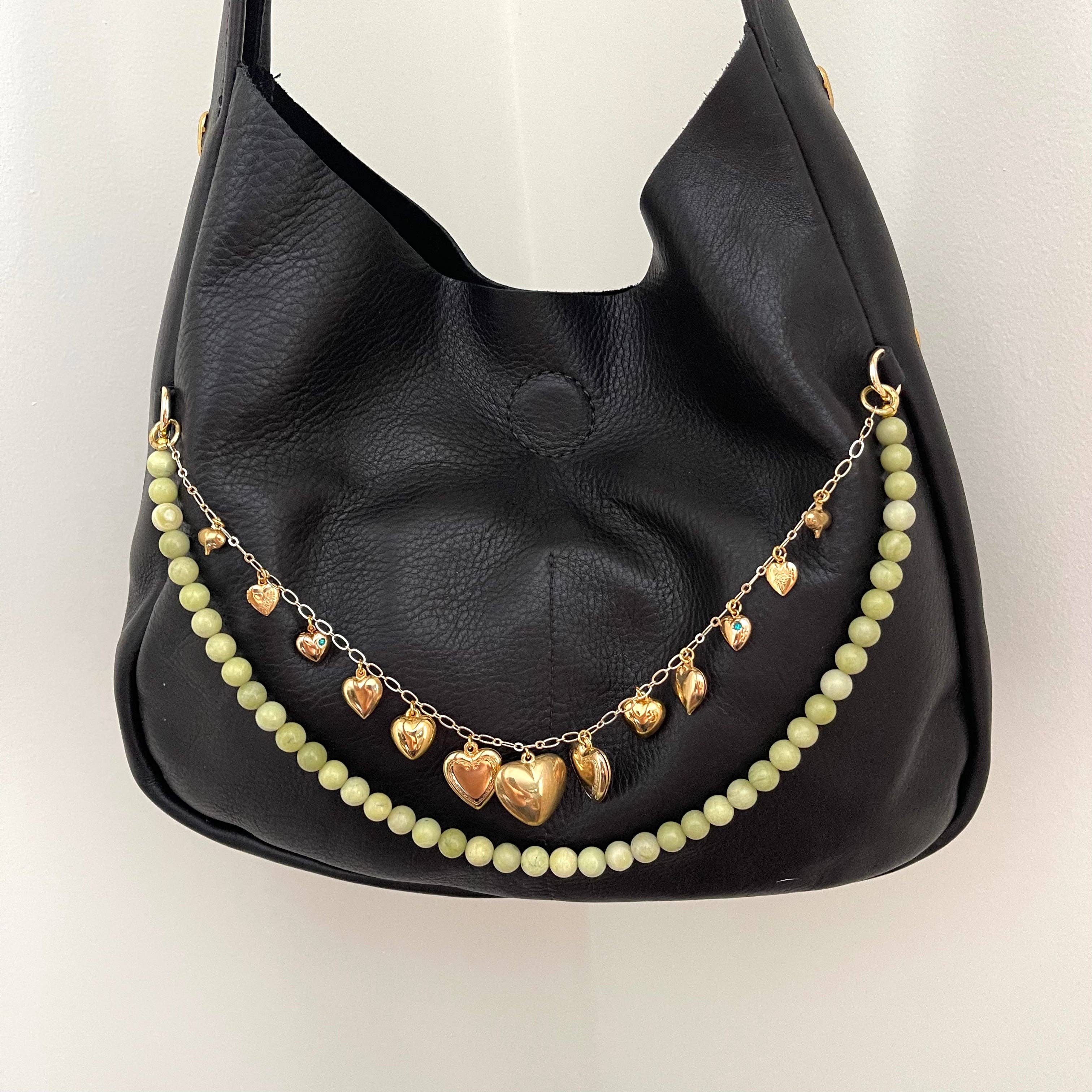 The Sage Vintage - Wholesale Tote Bag - Women's - Black Hearts Tote (1/1)3