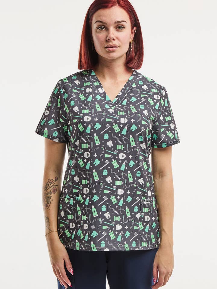 AELIN - Wholesale Tunic - Women's - Tunique Médicale Stretch - Femme - Soin de Sourire2