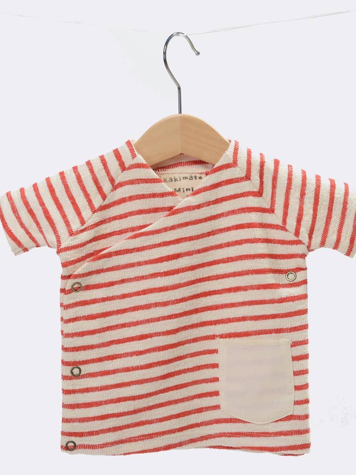 Crossover t-shirt organic towel for wholesale by KAKIMATE