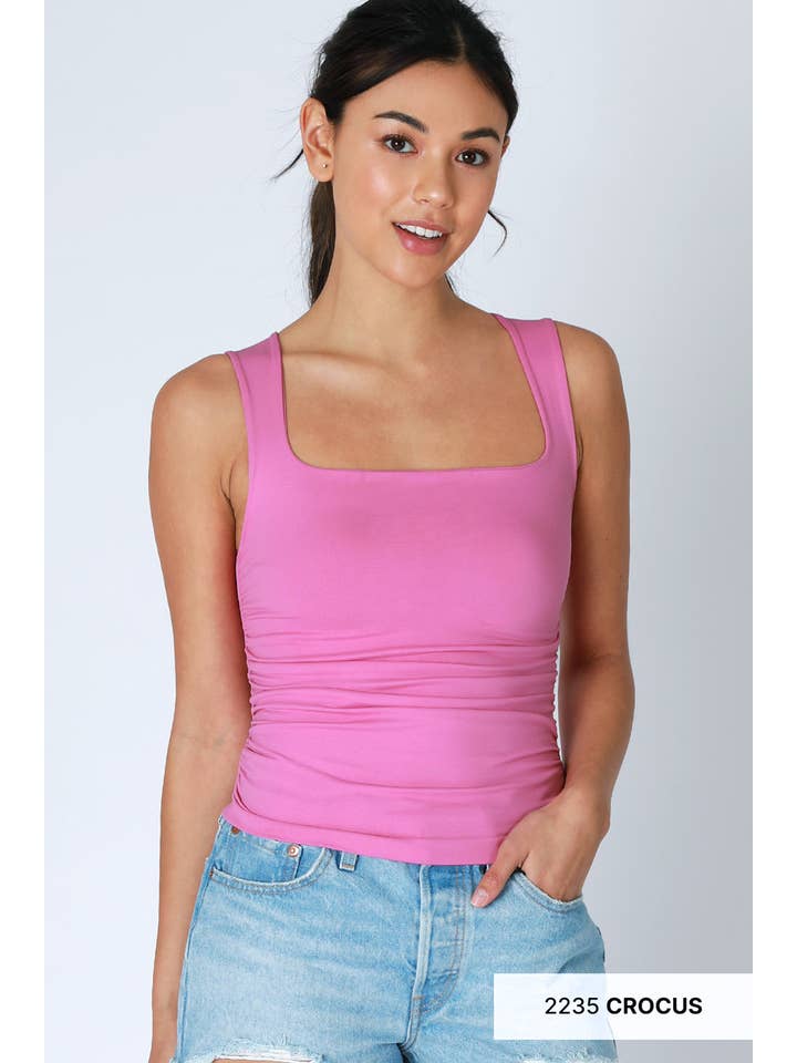 NIKIBIKI - Wholesale Tank Top - Women's - NS8408- Clean Line Square Shirred Top17