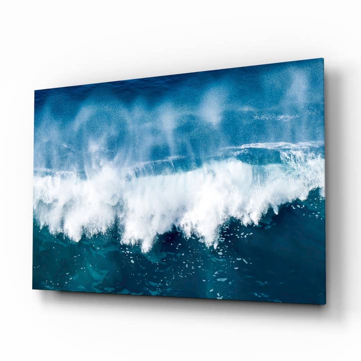 Vågor Glasväggkonst för wholesale av Insigne