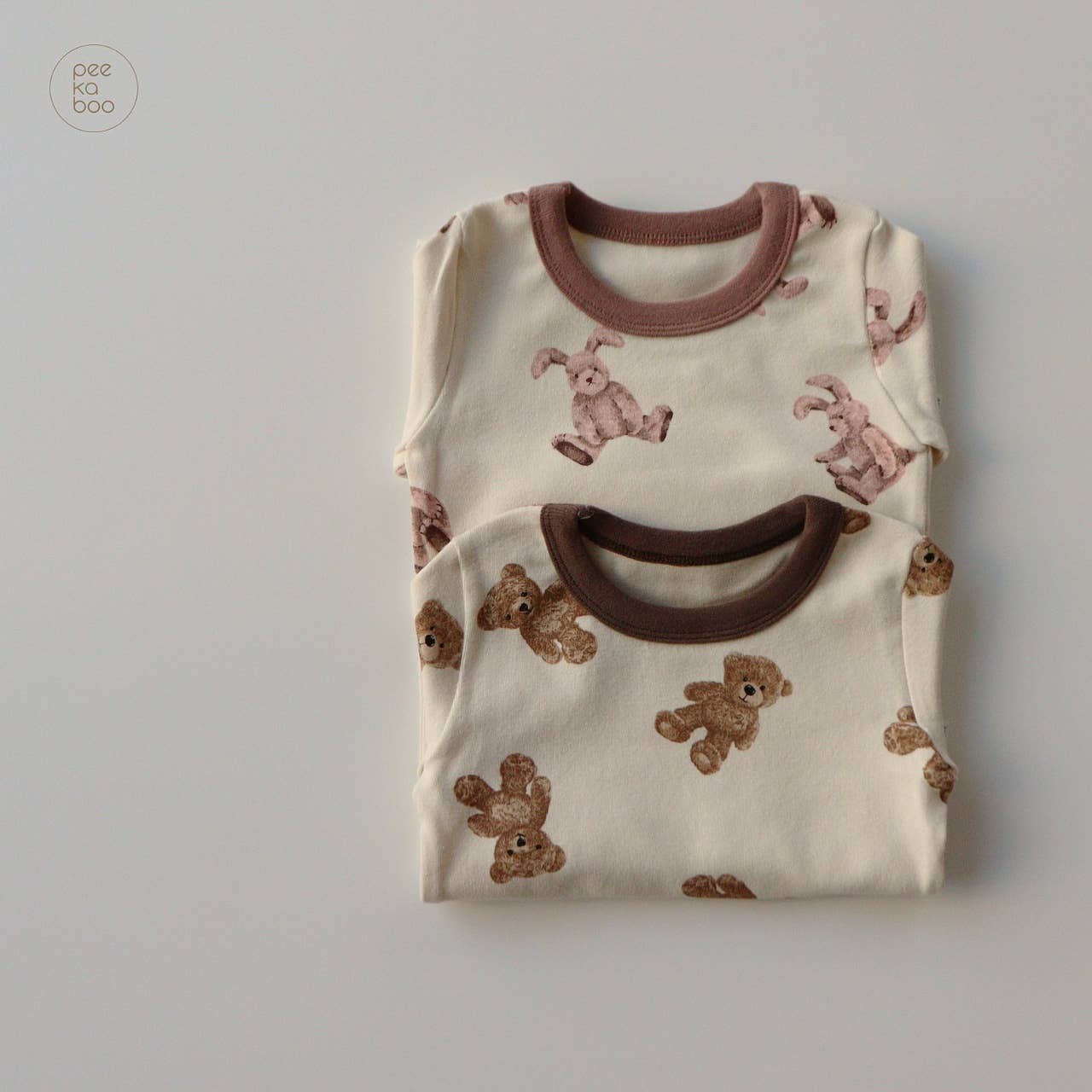 peekaboo - Wholesale Sleepwear Set - Kids - Winter Neutral toddler Cotton Pajama  Sleepwear1