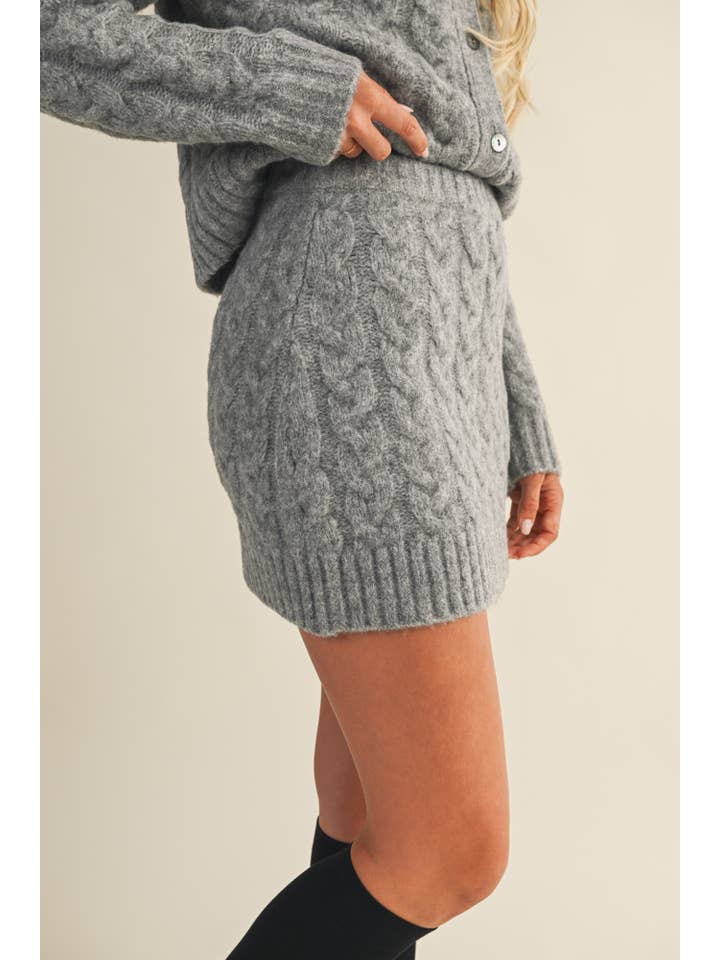 Mustard Seed - Wholesale Skirt - Women's - CABLE SWEATER SKIRT4