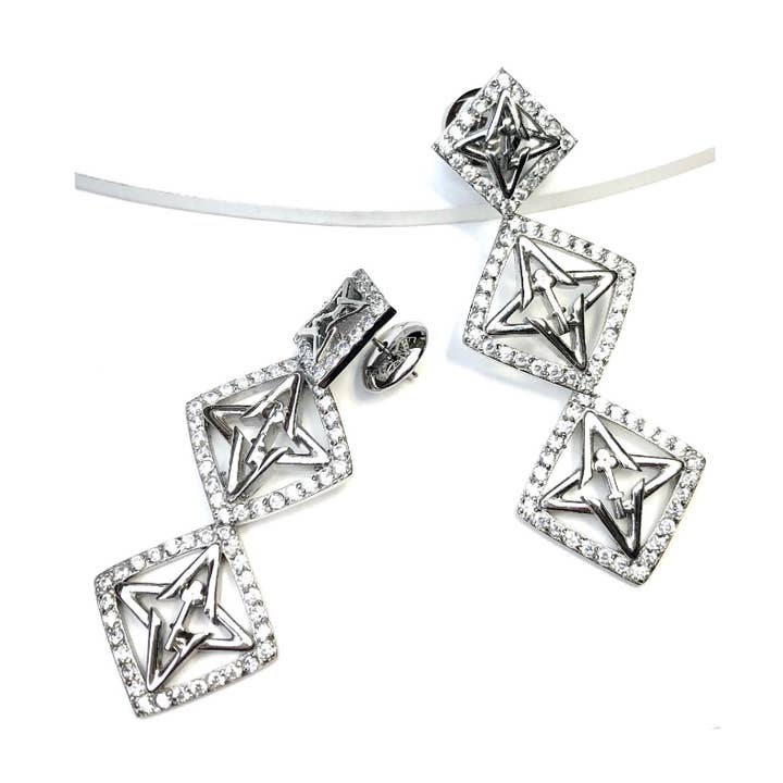 VALENCIA KEY Trinity Dangle Earrings for wholesale by Valencia Key Jewelry