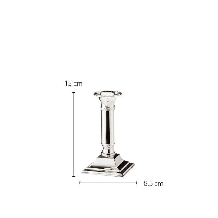 EDZARD - Vendita all'ingrosso Portacandele - Portacandele Lincoln per candela bastone, altezza 15 cm