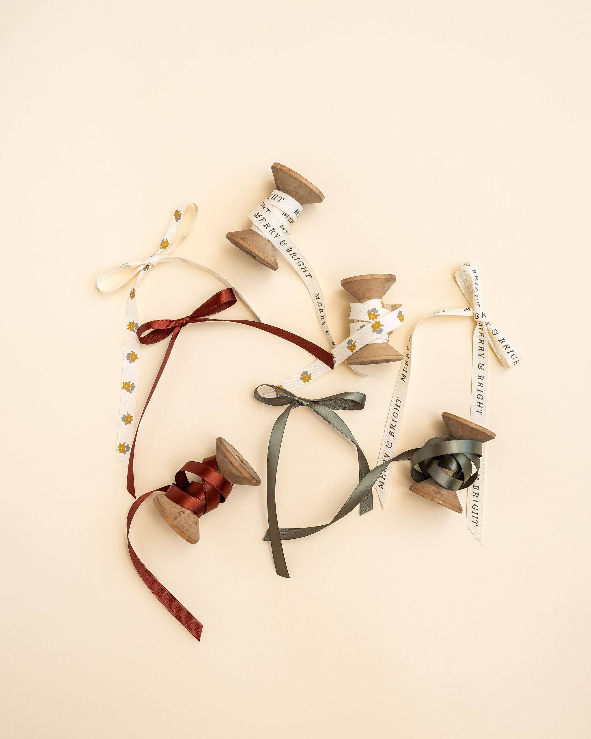 Parcel Paper - Wholesale Ribbon - Gift Wrapping - 'Gold Floral' Cotton Ribbon1