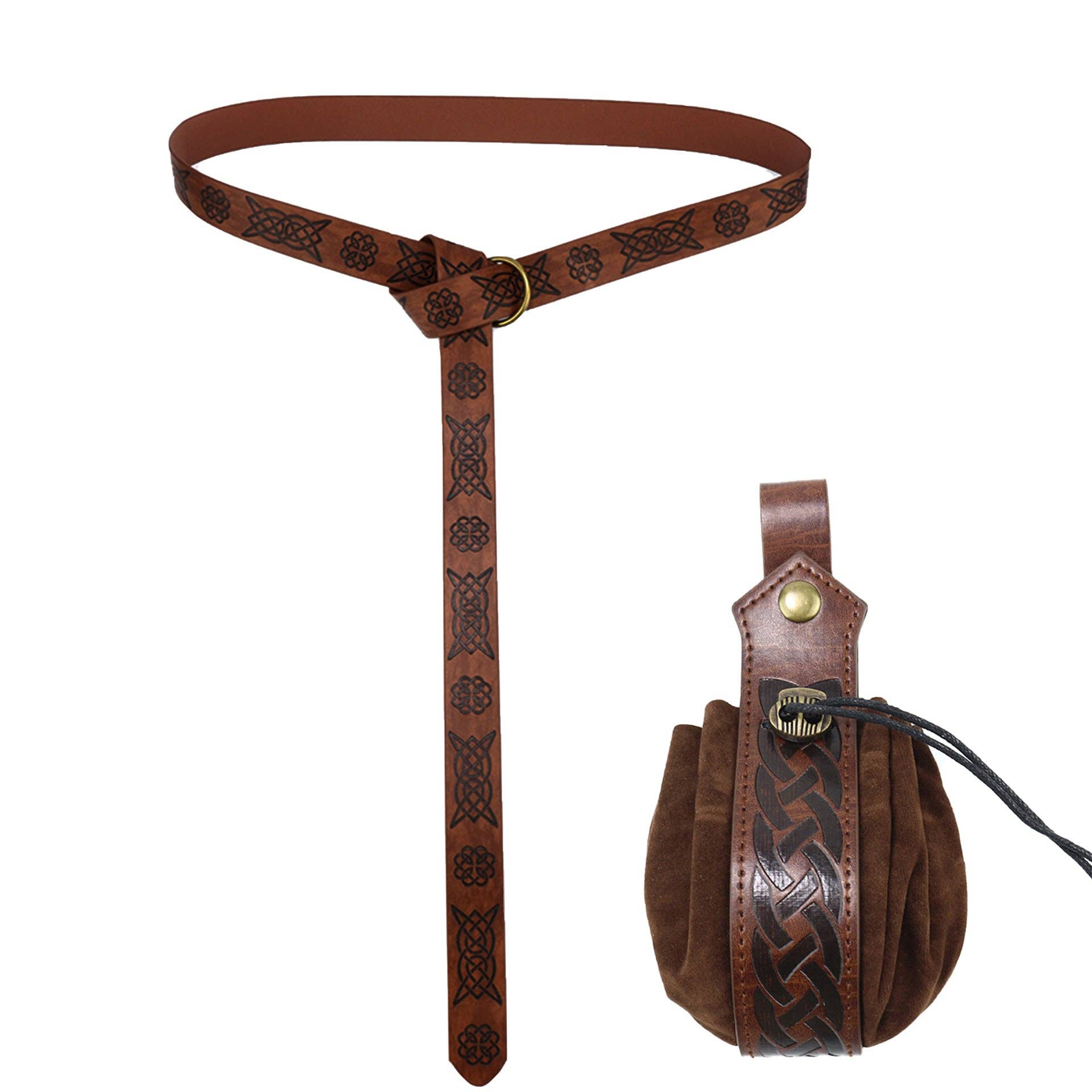 SALINA TRADING INC - Vendita all'ingrosso Costume di carnevale - Donna - Set di Costumi Medievali di Halloween per Donne - Abito Fantasy da Vichinga3