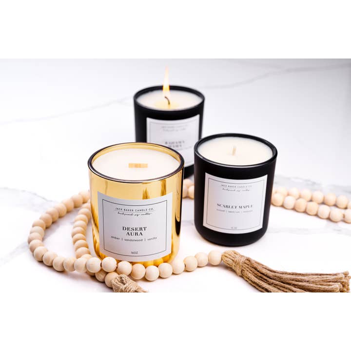 Jack Baker Candle Co – Engroshandel Glaslys – Black Label kollektion - Wino 12 oz