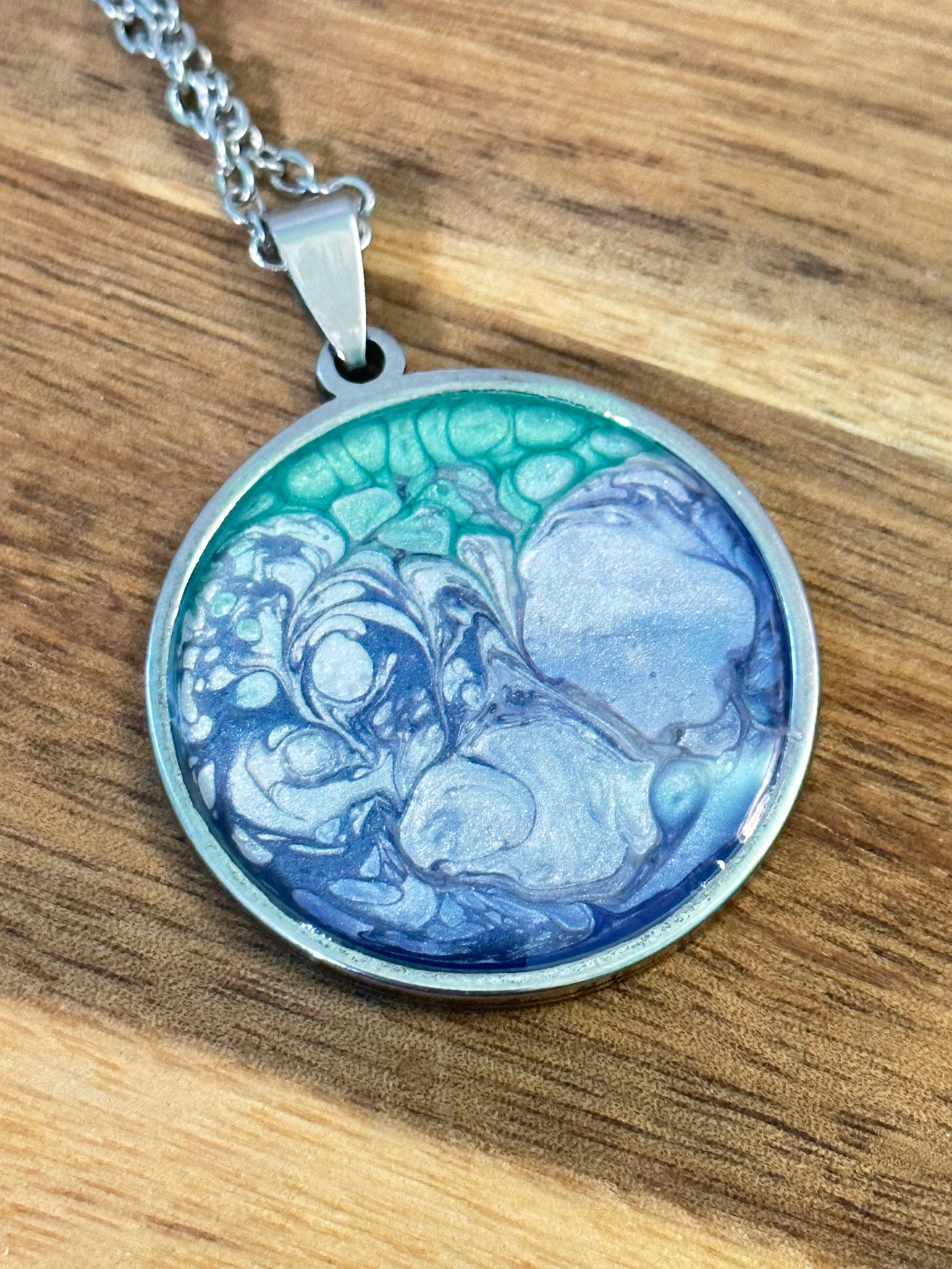 Three Dandelion Wishes - Wholesale Pendant/Charm Necklace - Hand Painted Pendant Necklace13