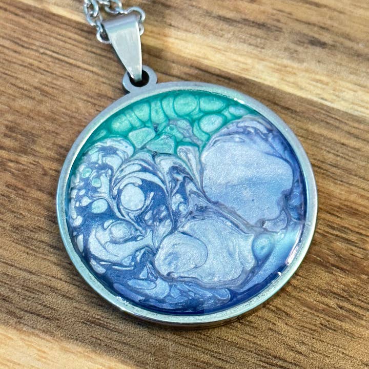 Three Dandelion Wishes - Wholesale Pendant/Charm Necklace - Hand Painted Pendant Necklace13