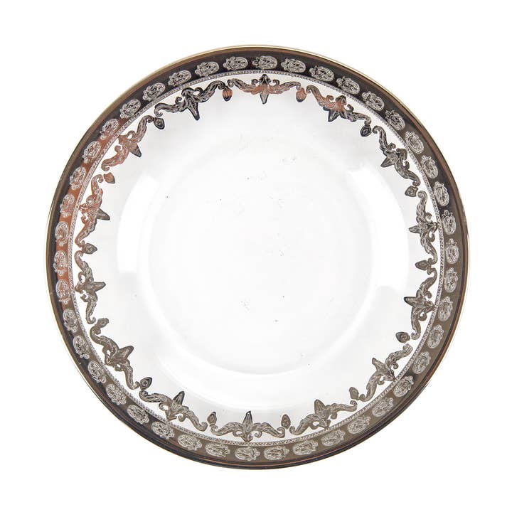 Vetro Platinum Salad/Dessert Plate for wholesale by Arte Italica & Crown Linen Designs