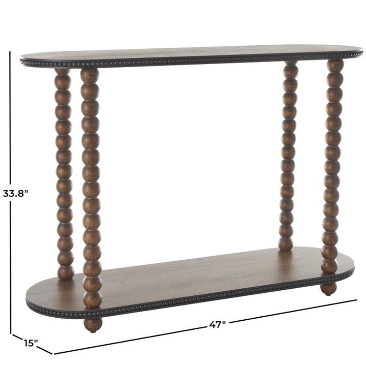 Deco Marché - Wholesale Console Table - Traditional Brown Wood Console Table4