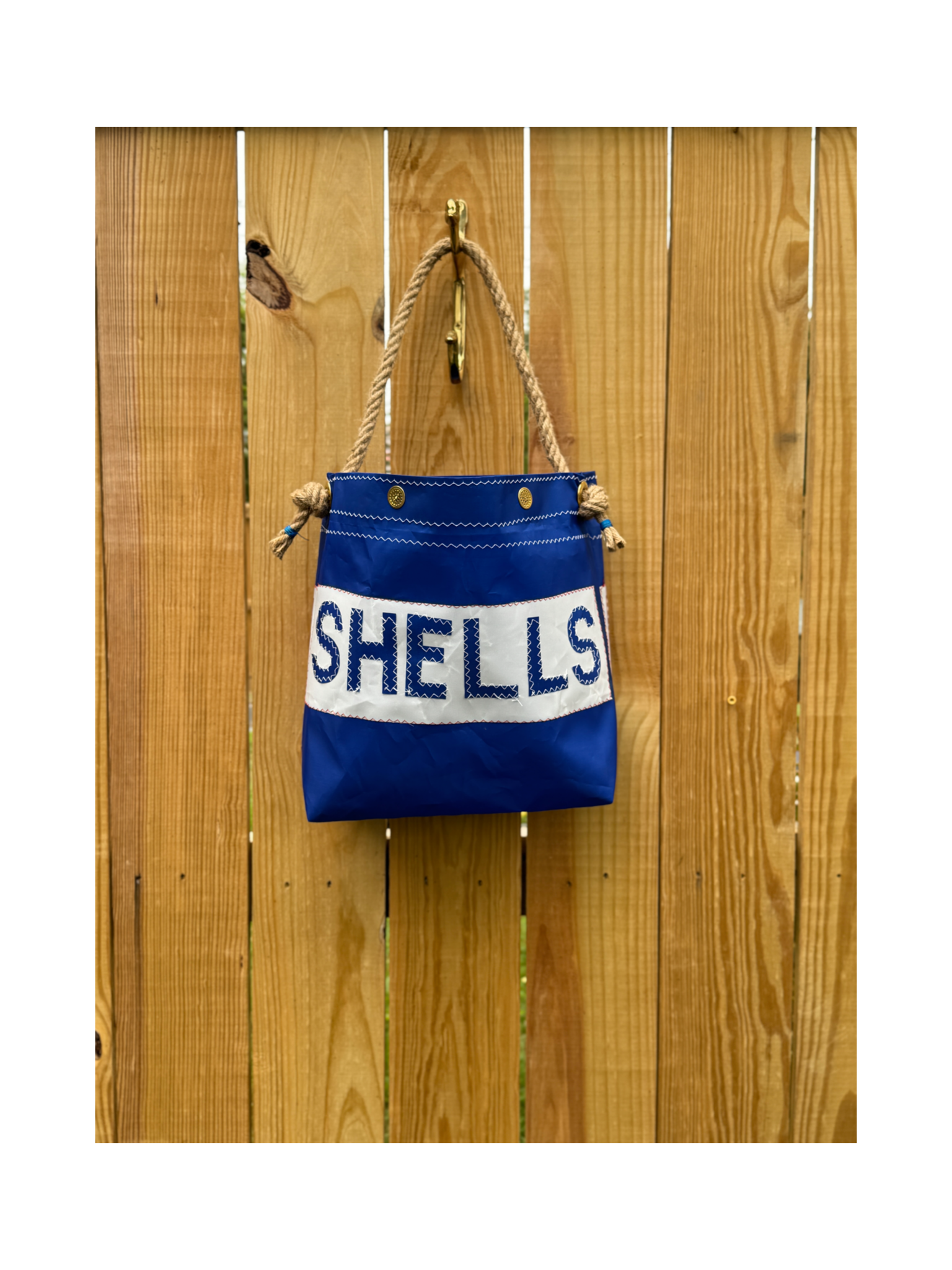 NautiBagsUS - Wholesale Beach Bag - Shell’s Sailcloth Bucket0