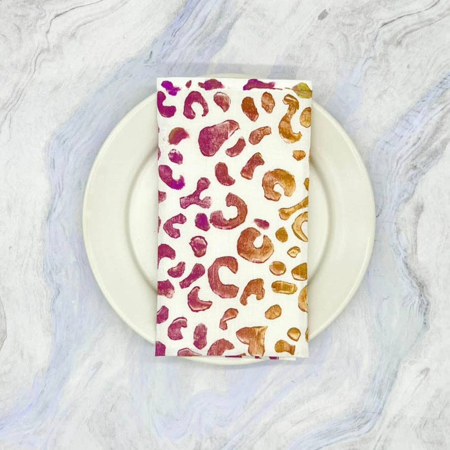 Tulusa – Engroshandel Middags- og stofserviet – På prowl - Cheetah Print Servietter i 6 Farve-måder12