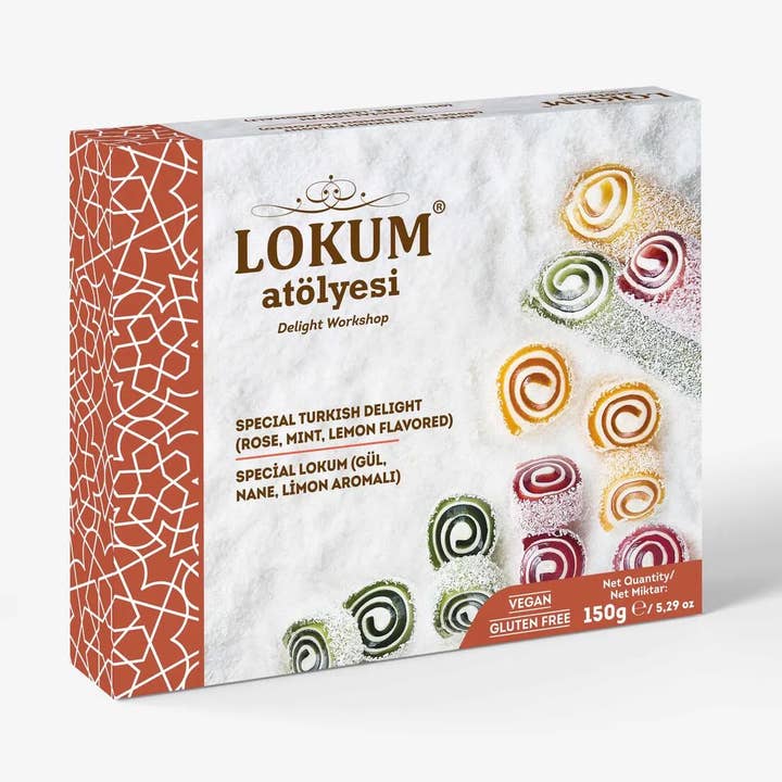 Pistest - Wholesale Chocolate-covered sweets - Turkish Delight (Rose, Mint, Lemon Flavored) 150g 5.3 OZ0