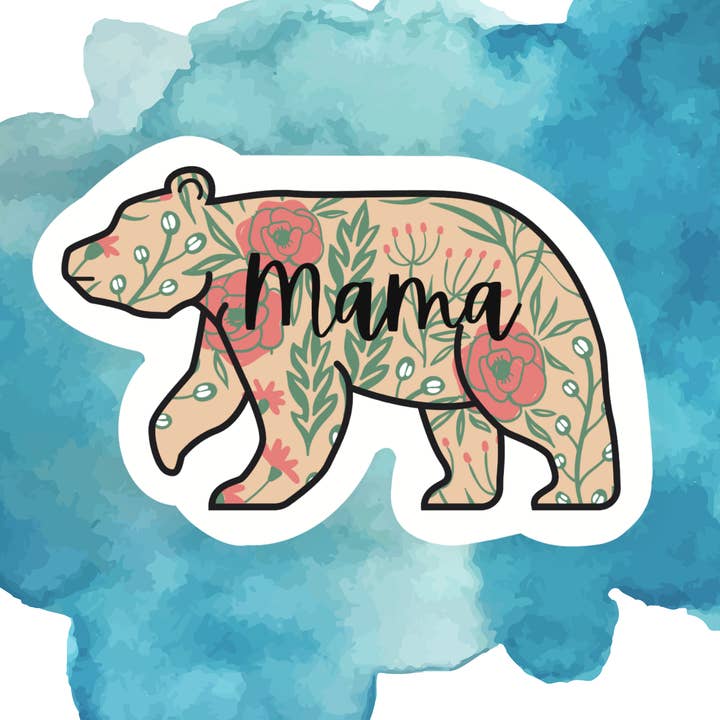Mama Bear Sticker for wholesale by Blonde owl designs