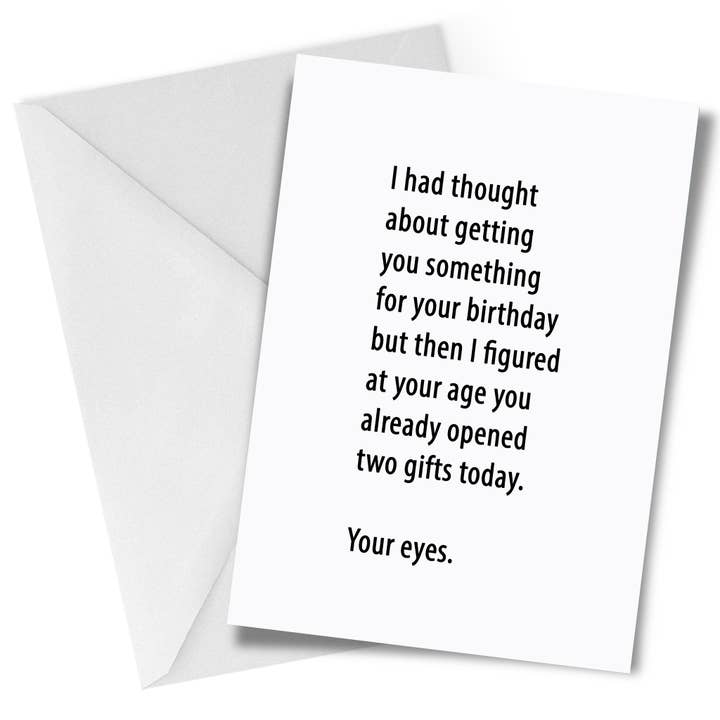 Grußkarte mit zwei Geschenken zum Geburtstag für den Großhandel von Chart Design